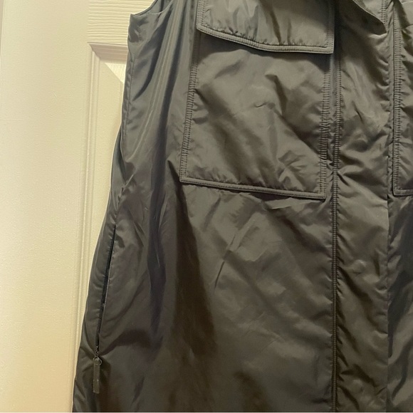 Lafayette 148 Willis Layered Down Puffer Vest Quilted Wool Layered Long Size M - Picture 2 of 9